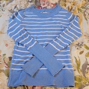 Mossimo Supply Co. Blue and White Striped Sweater